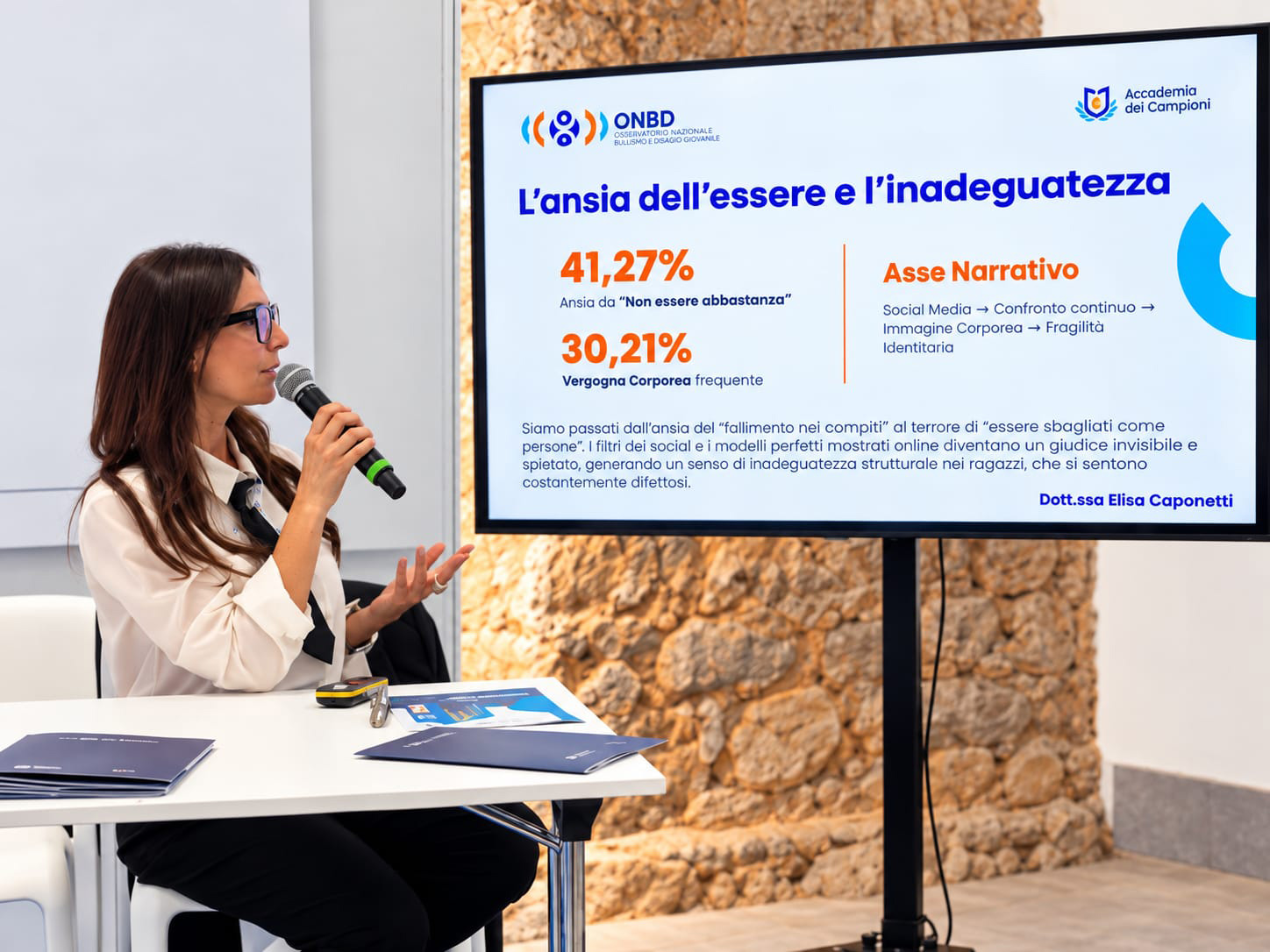 Momento dell'evento Maratona del Rispetto 2026 organizzato a Catania dall'ONBD per la prevenzione del bullismo e del disagio giovanile